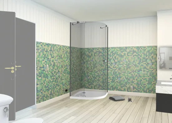 salle de bain banal parce que je m’ennuyais 😅 Design Rendering