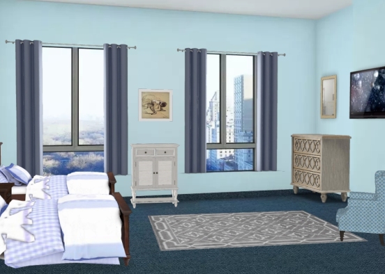 Apartment bedroom Design Rendering