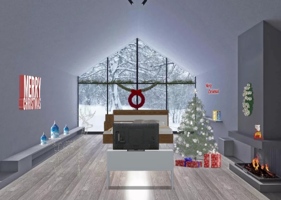 La camera del Natale Design Rendering