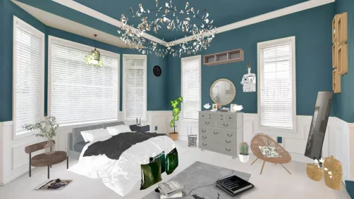 Lively bedroom