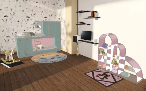 Kid girl room
