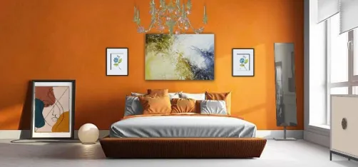 Разноцветная комната.