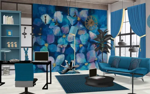 Bureau bleu 
