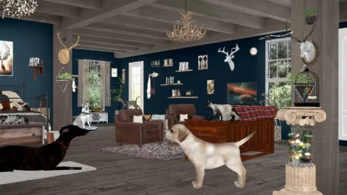 Log cabin Appalachian mtns + pets in the home💘✌