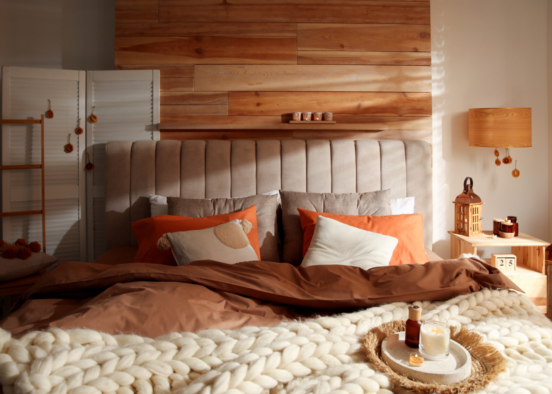 Autumn Bedroom Design Rendering