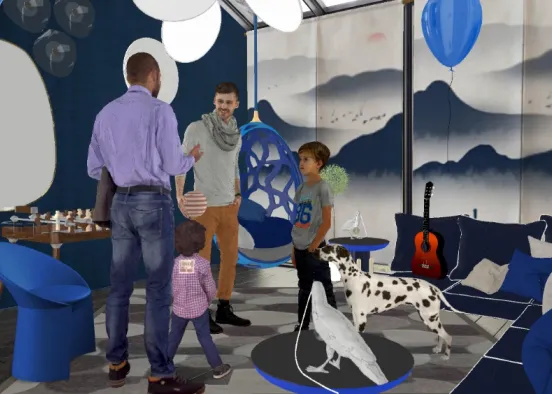 # Attico per festicciole con amici Renderização de Design