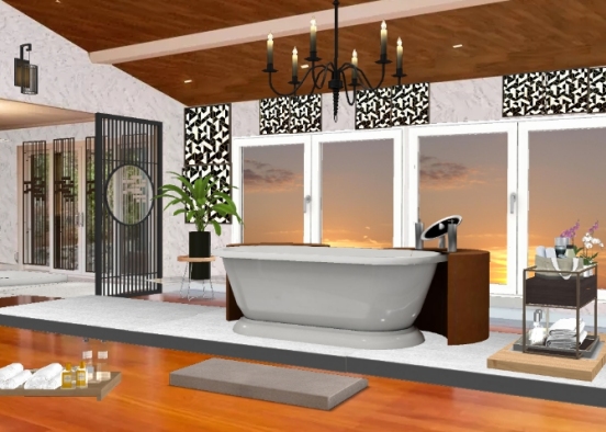 Baño de lujo                              Design Rendering