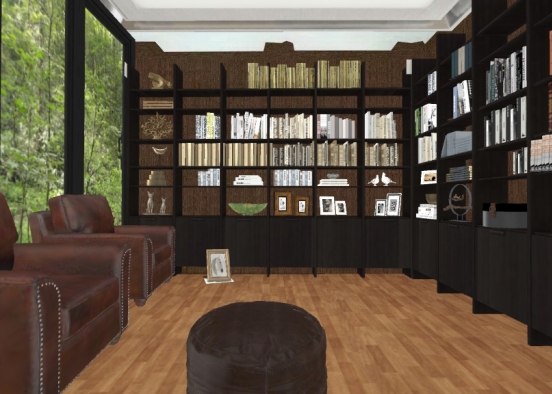 Home library  Design Rendering