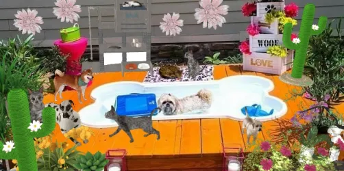 Lovely Pet backyard