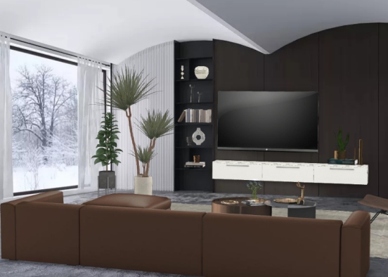 Modern Elegance Livingroom  Design Rendering