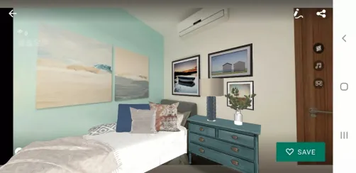 Turquoise bedroom 1