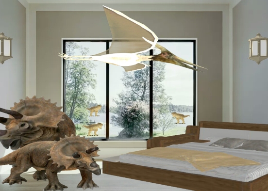 Dinosaures room  Design Rendering
