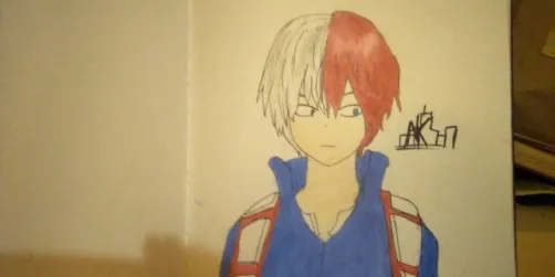 Shoto Todoroki, from My Hero Academia.