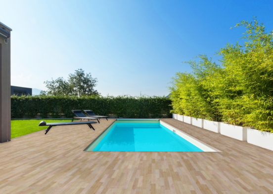backyard pool Design Rendering