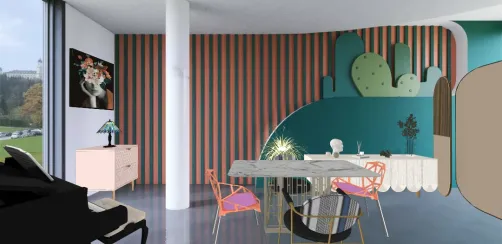 Salon coloré 