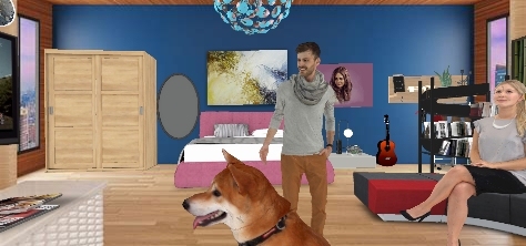 Colorful studio.