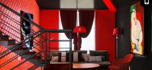 Black and red