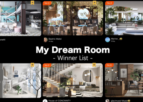 Winner Announced for My Dream Room Design Rendering