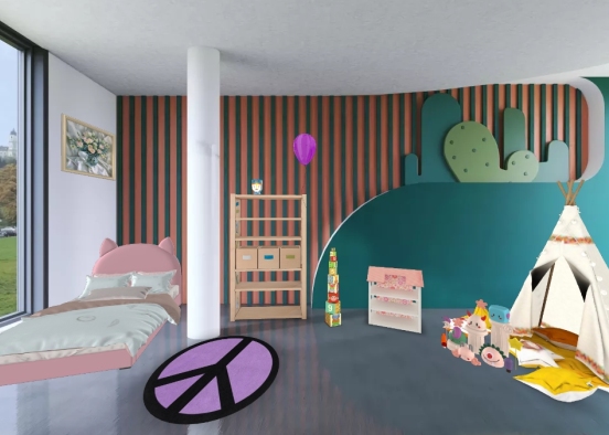 Kid bedroom  Design Rendering