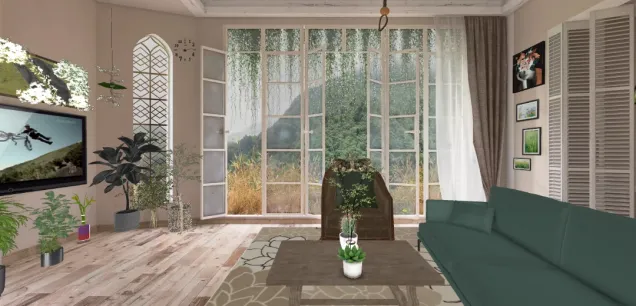 Plant lover living room