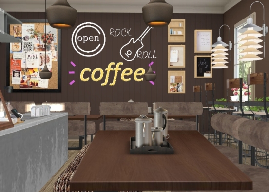 Welcome to the Cafe!  Design Rendering
