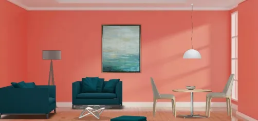 Decora un espacio pequeño con muebles de medianos.en Colores Vibrantes. Que Contrastan.decorate In Vibrant Colors