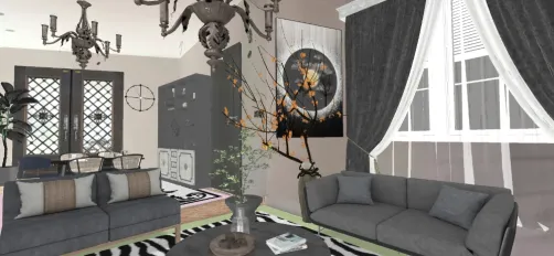    Ambiente de estar e jantar.