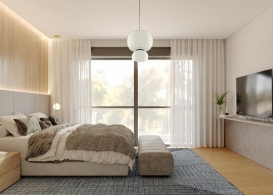 Modern bedroom  Design Rendering
