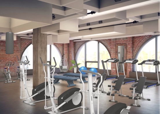 A gym in new york city Design Rendering