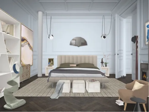 Laidback women bedroom