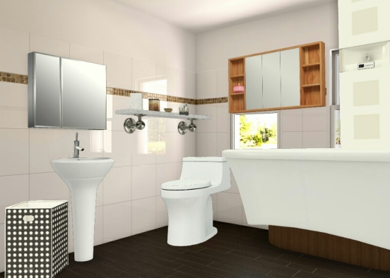 Уютная ванная комната  Design Rendering