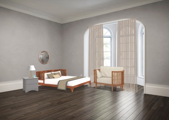 The small bed room Design Rendering