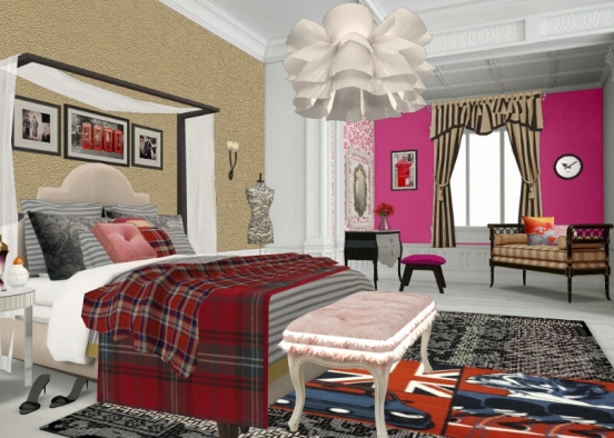 Vivienne Westwood boudoir  Design Rendering