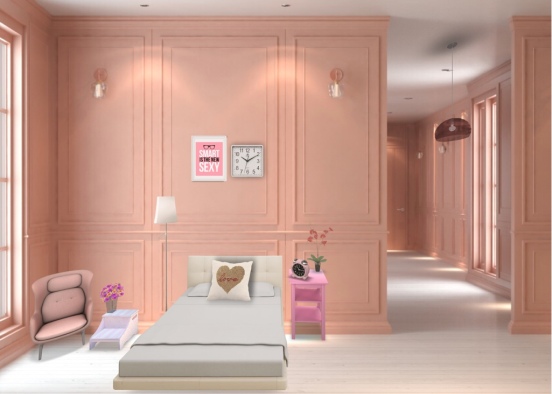 Pink Room- idek what 😮 😯😲 this is!? Design Rendering