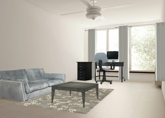 Grey Apartment Design Rendering