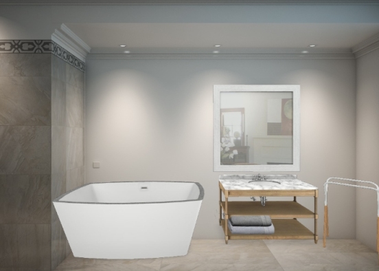 Sale de bain moderne Design Rendering