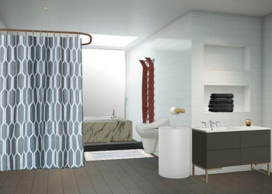 Ванная комната мечты Design Rendering