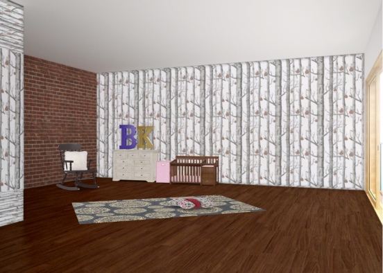 Baby girl Brita Kate’s room Design Rendering