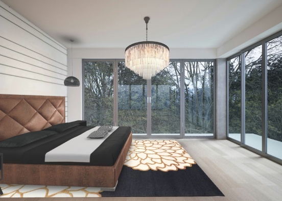 Manly bedroom Design Rendering