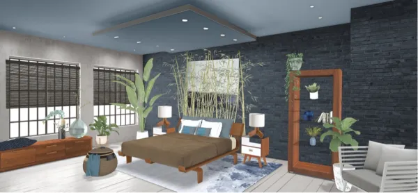 Professional interior design created with Homestyler 3D design software