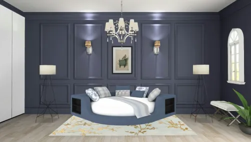 Blue bed room