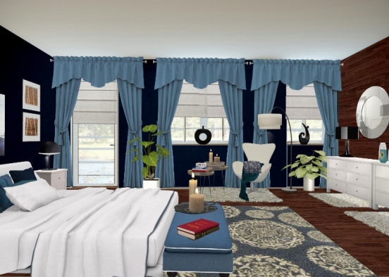 Bed room  Design Rendering
