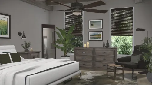 Minimalist Bedroom with Organic Decor