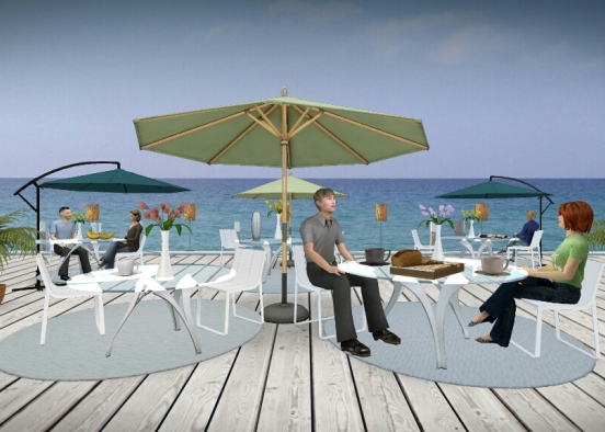 Seaside café  Design Rendering