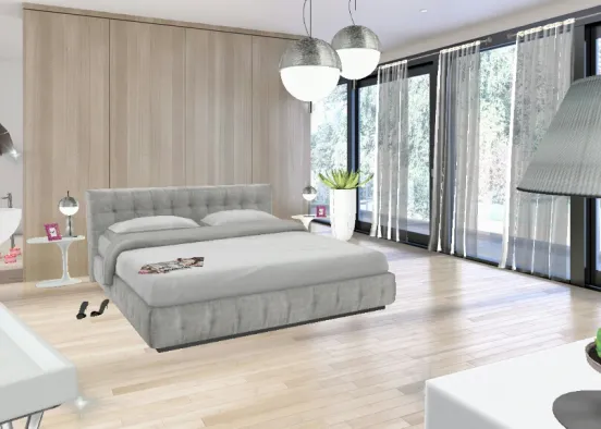 Sweet bedroom Design Rendering