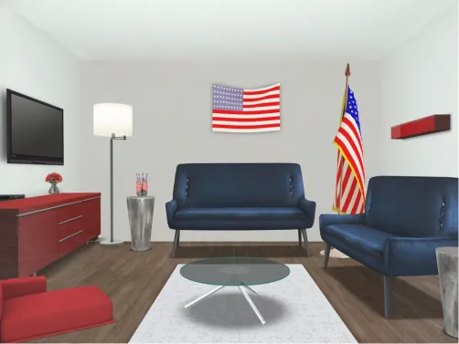 Red Blue and White!