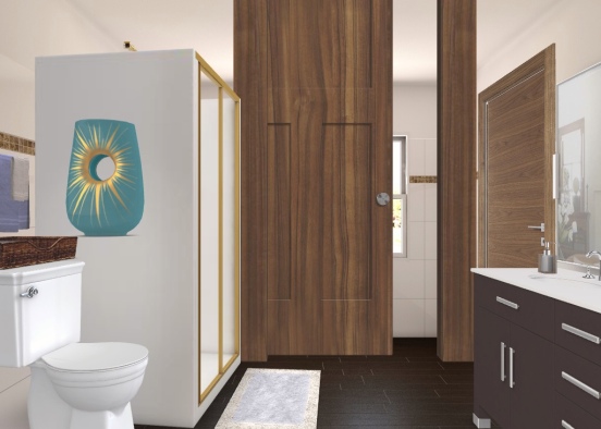 Bathroom apartment  Design Rendering