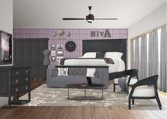 Future Teenage Bedroom! Design Rendering