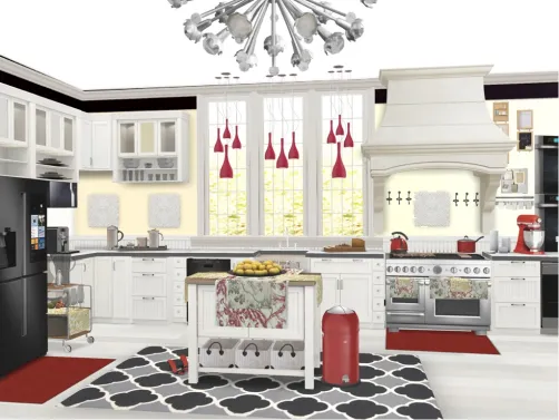 Yellow kitchen 