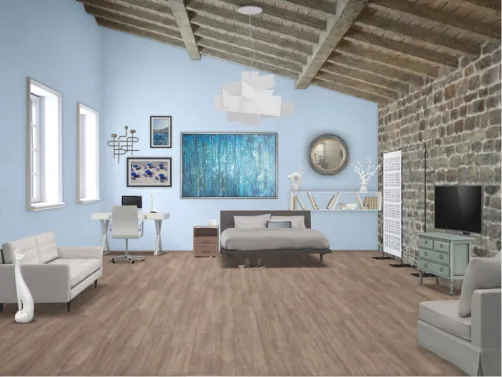 Blue bedroom 